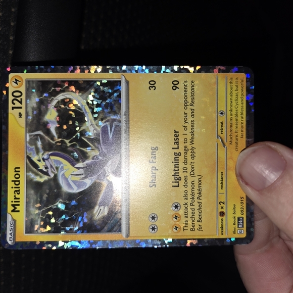 Miraidon Pokémon Card with Holographic Border - Picture 1 of 1
